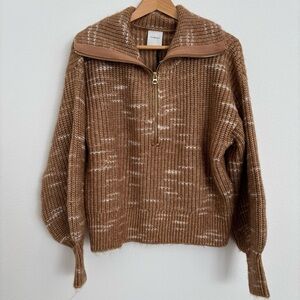 Varley Ridley Dalmatian Knit half zip